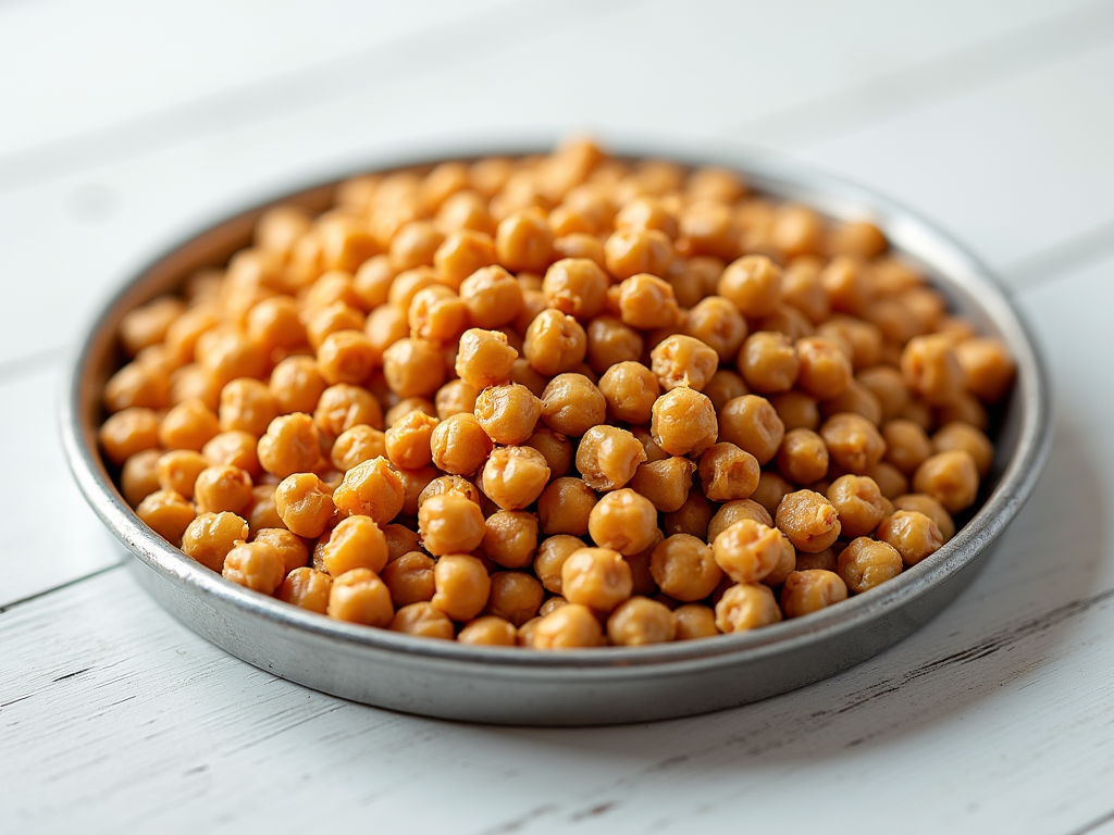 Dried chickpeas in a bowl